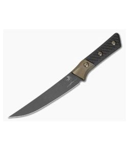 Microtech Boning Knife Carbon Fiber Bronze Titanium Bolster DLC - MT-3100B-1DLCCFS 1