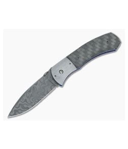 Aaron Frederick Custom DP1 Large Damascus Folder 3102 - CU-3102 1