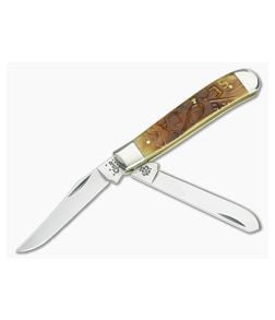 Case Mini Trapper Carved Antique Bone - CA-31745 1