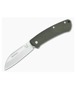 Benchmade 319 Proper Sheepsfoot S30V Canvas Micarta Slip Joint Folder - BM-319 1