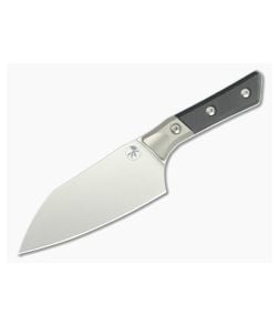 Microtech Santoku 6" Black G10 Titanium Bolster Stonewash - MT-3200B-10BK 1