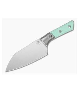 Microtech Santoku 6" Caribbean Blue G10 Titanium Bolster Stonewash - MT-3200B-10CA 1