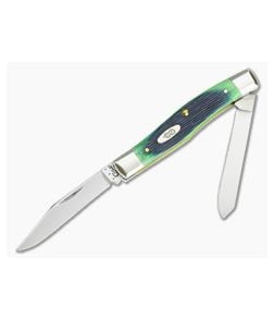 Case Mini Moose Hunter Green Barnboard Jigged Bone - CA-32116 1