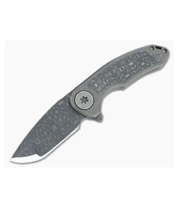 Curtiss Knives F-3 Medium Flipper HHH Damascus - CU-3213 1
