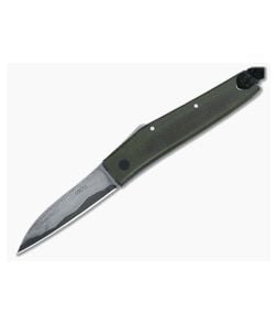 Hiroaki Ohta Knives OFF-L Green Micarta Friction Folder 3262 - CU-3262 1