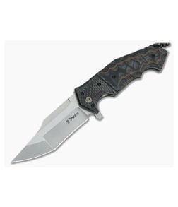 Randy Doucette Oddity Jigged Micarta Satin CPM-20CV - CU-3266 1