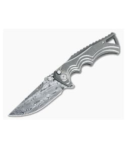 Brian Tighe 3.5" Tighe Fighter Drop Point Damasteel Blade - CU-3278 1