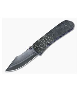 Burr Oak Custom Harpoon Mini Folder Marble Carbon Fiber - CU-3289 1
