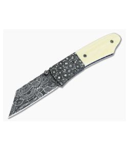 Burr Oak Custom Combat Utility Mini Damascus and Fossil Walrus - CU-3290 1