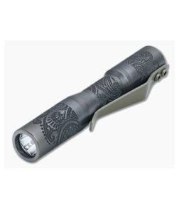 CWF Micro Click Custom Flashlight Paisley Titanium 5000k 219C LED CWF-032 - CWF-032 1
