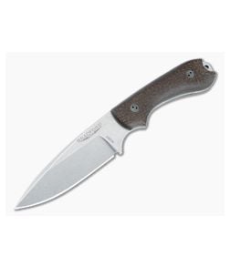 Bradford Guardian 3.2 M390 False Edge 3D Natural (Brown) Burlap Micarta - BK-32FE-134-M390 1