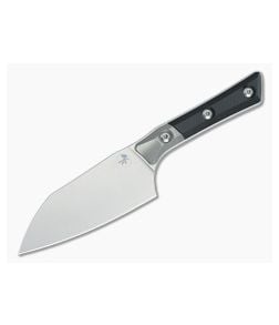 Microtech Santoku 4.2" Black G10 Titanium Bolster Stonewash - MT-3300B-10BK 1