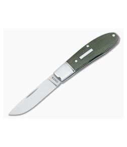 Hiroaki Ohta #106 Mini Drop Point Green Micarta Folder - CU-3305 1