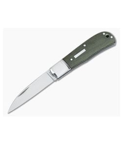 Hiroaki Ohta #112 Wharncliffe Green Micarta Slip Joint - CU-3306 1