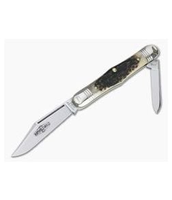 Northfield UN-X-LD #33 Conductor Pen Knife Sambar Stag Slip Joint - GEC-331220-SS-10 1