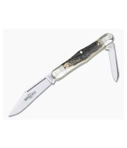 Northfield UN-X-LD #33 Conductor Pen Knife Sambar Stag Slip Joint - GEC-331220-SS-3 1