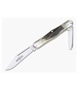 Northfield UN-X-LD #33 Conductor Pen Knife Sambar Stag Slip Joint - GEC-331220-SS-4 1