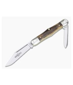 Northfield UN-X-LD #33 Conductor Pen Knife Sambar Stag Slip Joint - GEC-331220-SS-8 1