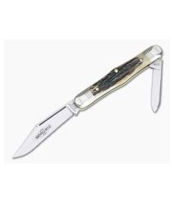 Northfield UN-X-LD #33 Conductor Pen Knife Sambar Stag Slip Joint - GEC-331220-SS-9 1
