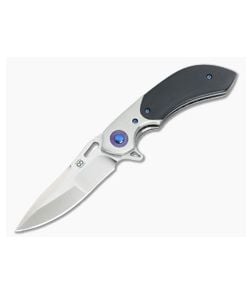 Olamic Cutlery Wayfarer Compact Flipper Micarta and Curved Ti Bolster - CU-3319 1