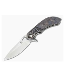 Olamic Cutlery Wayfarer Compact Flipper Celtic Carved Copper - CU-3321 1