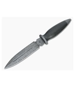 Olamic Cutlery Fixed Blade Dagger Carbon Fiber and Damascus - CU-3335 1