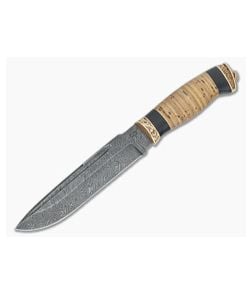 Olamic Cutlery Military Birch Series Damascus Prototype - CU-3336 1