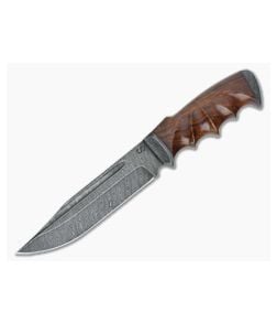Olamic Cutlery Voykar HT Carved Ironwood and Damascus - CU-3338 1