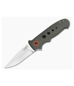 Chad Nell New York Flipper Titanium w/Orange G10 Accents - CU-3364 1