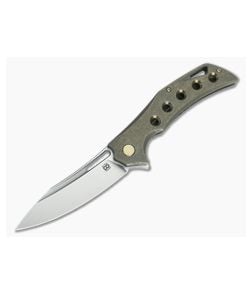 Olamic Cutlery Swish Flipper Kinetic Earth Holes Ti Satin Elmax - CU-3371 1