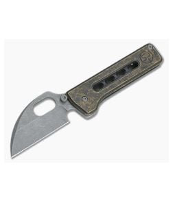 Serge Panchenko Titanium Thorn Gen2 Midtech Slipjoint Folder - CU-3391 1