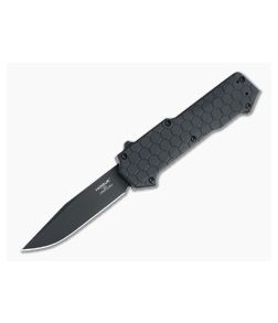 Hogue Compound Clip Point Black PVD S30V Solid G10 OTF Automatic 34036 - HO-34036 1