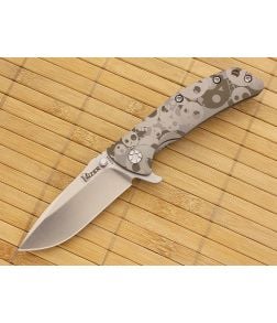 Kizer Cutlery Skulls Titanium Frame Lock S35VN Flipper - KC-3404A1 1