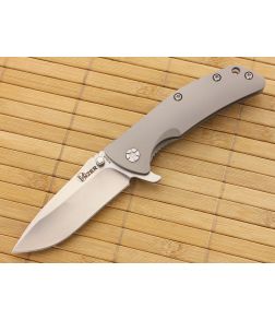 Kizer Cutlery Bead Blast Titanium Frame Lock S35VN Flipper - KC-3404A3 1