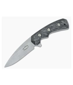 Steven Kelly C-4 Fighter Carbon Fiber Dark Tumbled Fixed Blade - CU-3415 1