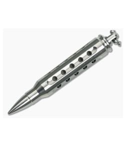 Steve Kelly .223 Bullet Dangler Titanium Key Chain Raw Satin 3419 - CU-3419 1