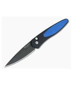 Protech Newport Blue G10 Black DLC S35VN Automatic 3442-BLUE - PT-3442-BLUE 1