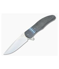 Herucus Blomerus LL 13 Silver LS Carbon Fiber and Zirconium Liner Lock Folder - CU-3497 1