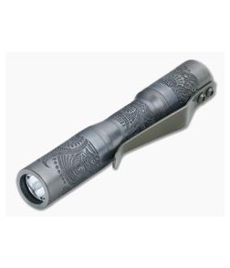 CWF Micro Click Custom Flashlight Paisley Titanium 5000k 219C LED CWF-034 - CWF-034 1