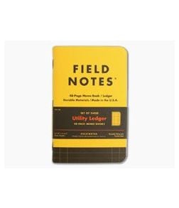 Field Notes Utility Ledger 48-Page Notebook 3 Pack - FN-C-34B 1