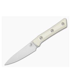 Microtech Paring Knife Ivory White G10 Stonewash - MT-3500-10IV 1