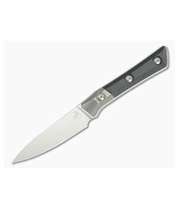 Microtech Paring Knife Black G10 Titanium Bolster Stonewash - MT-3500B-10BK 1