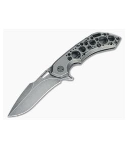 Olamic Cutlery Wayfarer 247H Acid Rain Harpoon M390 Flipper - CU-3504 1