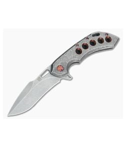 Olamic Cutlery Wayfarer 247H Deep Purple Harpoon M390 Flipper - CU-3506 1