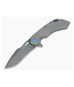 Olamic Cutlery Wayfarer 247H PVD Washed Harpoon M390 Flipper - CU-3507 1