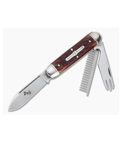 Tidioute Cutlery #35 Beer and Sausage Bar Tool Jack Knife Autumn Leaf Jigged Bone - GEC-352320-ALJB 1