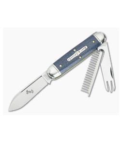 Tidioute #35 Beer & Sausage Faded Denim Blue Micarta - GEC-352325-FDBM 1