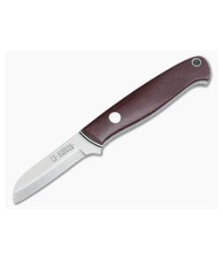 Tom Krein Custom Shop Knife Scandi A2 Burgundy Micarta - CU-3526 1