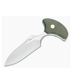 Mike Irie Version 3 Push Dagger Green Canvas Micarta - CU-3534 1