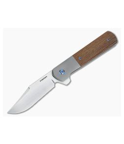 Enrique Pena Custom Barlow Clip Point Flipper Natural Micarta 3564 - CU-3564 1
